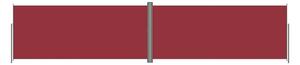 Infällbar sidomarkis röd 220x1000 cm - Röd