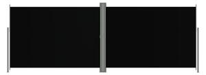 Infällbar sidomarkis 220x600 cm svart - Svart