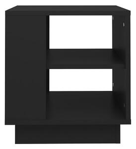 Soffbord svart 40x40x43 cm konstruerat trä - Svart
