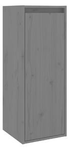 Väggskåp grå 30x30x80 cm massiv furu - Grå