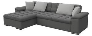 JINIMU Bäddsoffa m. Divan Förvaring 3-sits 227x129 Grå -