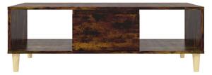Soffbord rökfärgad ek 103,5x60x35 cm spånskiva - Brun