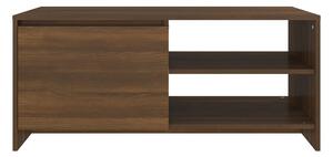 Soffbord brun ek 102x50x45 cm konstruerat trä - Brun