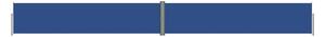 Infällbar sidomarkis blå 140x1200 cm - Blå