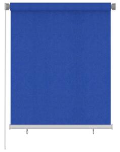 Rullgardin utomhus 120x140 cm blå HDPE - Blå