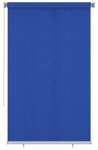 Rullgardin utomhus 140x230 cm blå HDPE - Blå