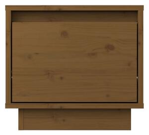 Sängbord 2 st honungsbrun 35x34x32 cm massiv furu - Brun