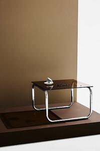 Lulu soffbord i glas och krom 60x60 cm