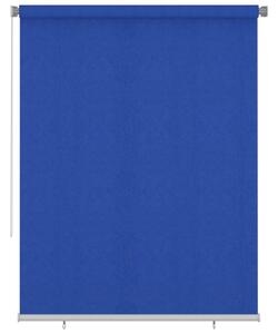Rullgardin utomhus 180x230 cm blå HDPE - Blå