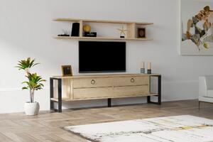 AGATEA Tv-möbelset 160x45 cm Blå -