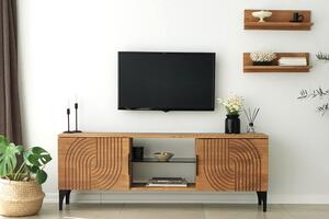 OBURUS Tv-möbelset 50x15 cm Brun -