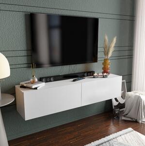 AGATEA Tv-bänk 159,7x34,1 cm Vit -