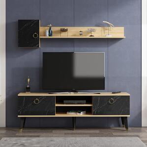 UKHAND Tv-möbelset 150x50 cm Blå -