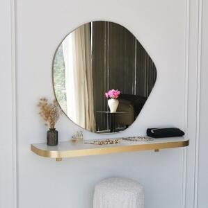 IZESTE Spegel 67 cm Asymmetrisk Guld -