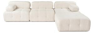 BELGIN Bubblig Divansoffa 3-sits 315 cm Ljusbeige -