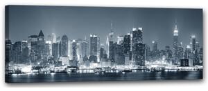 Tavla Canvas Manhattan Blå 150X60 - 60x150