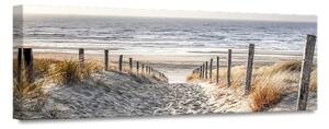 Warm Sand Tavla Canvas 45X140Cm Flerfärgad - Flerfärgad