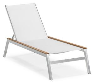 BÅSTAD Solsäng Teak/Borstad Aluminium -