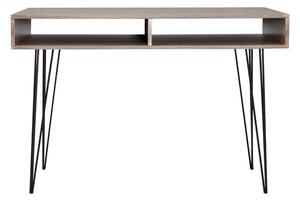 Skrivbord med 2 fack grå - Flerfärgad