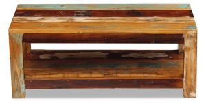 Soffbord massivt återvunnet trä 90x45x35 cm - Brun