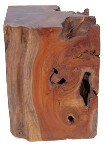 Pall massiv teak 30x30x40 cm - Brun