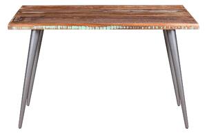 Matbord massivt återvunnet trä 120x60x76 cm - Flerfärgad