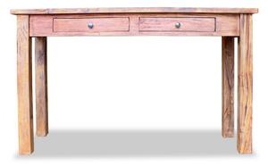 Konsolbord i massivt återvunnet trä 123x42x75 cm - Brun