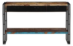Konsolbord massivt återvunnet trä 120x30x76 cm - Brun