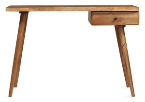 Skrivbord massivt akaciaträ 110x50x76 cm - Brun