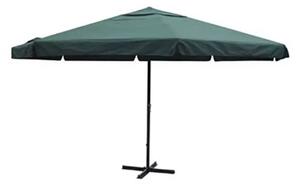 Parasoll aluminium grön 500 cm - Grön