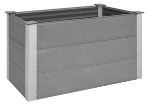 Odlingslåda upphöjd WPC 100x50x54 cm grå - Grå