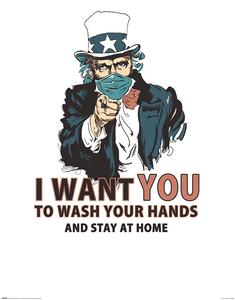 Poster, Affisch Vincent Trinidad - Wash Your Hands, (61 x 91.5 cm)