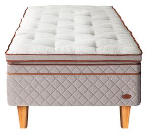 DUX - DUX 3003 90x200 Dux Xupport - Koniska Oljad Ek 20 cm - Sängar - Beige,Grå