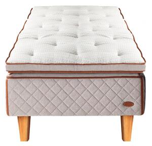 DUX - DUX 1001 80 x 200 cm Firm DUX Xupport Plus - Koniska Oljad Ek 20 cm - Sängar - Beige,Grå