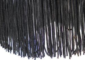 Silk lampskärm svart med grå 45 cm - Granny