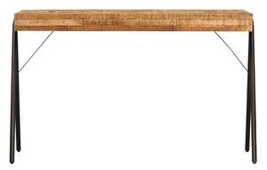 Skrivbord massivt mangoträ 118x50x75 cm - Brun