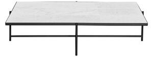 Handvärk - Coffee Table 140 - Soffbord - Black / White Marble - H32 x L140 x D140 cm