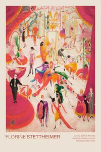 Bildreproduktion Spring Sale at Bendels (Retro / Festive / Camp / Pink / Shopping) - Florine Stettheimer