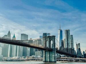 Fotografi View of skyscrapers against cloudy sky,New, bamsgirl411 / 500px