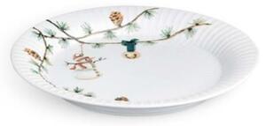 Kähler - Hammershøi Christmas Plate - Tallrikar - White Decoration - Ø22 - H3.5 x Ø22 cm