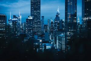 Fotografi New York City, blue hour in Manhattan, Francesco Riccardo Iacomino