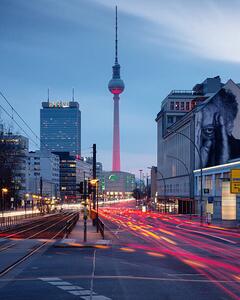 Fotografi Berlin cityscape with road traffic, spreephoto.de