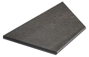 Uteklinker Bricmate Z Limestone Anthracite Pool Inner Corner Left 30x60 cm