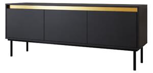 Hollander Tv-bänk 150 cm Svart/Guld -