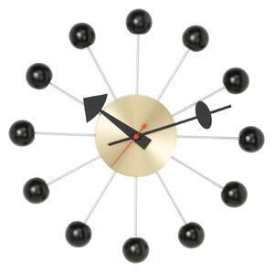 Vitra - Ball Clock väggklocka Svart/Mässing - Klockor - George Nelson - Svart
