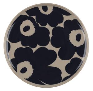 Marimekko - Unikko tallrik 20 cm terra dark blue - Mattallrikar - Maija Isola - Blå