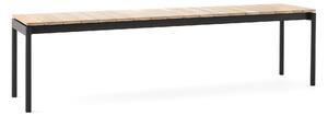 &Tradition - Ville Bench AV28 Warm Black - Trädgårdsbänkar - Anderssen & Voll - Svart - Metall/Trä