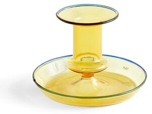 HAY - Flare Candleholder Yellow - Ljusstakar - Gul