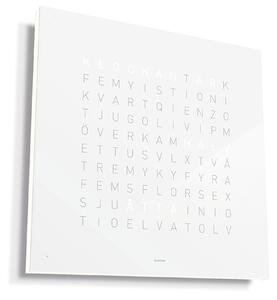 Qlocktwo - Qlocktwo Earth 90 Stainless Steel - White Pepper, SE - Klockor - Biegert & Funk - Vit