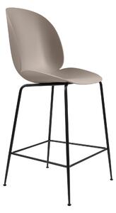 Gubi - Beetle Counter Chair Unuph. 65 cm - New Beige/Black - Barstolar - GamFratesi - Metall/Trä